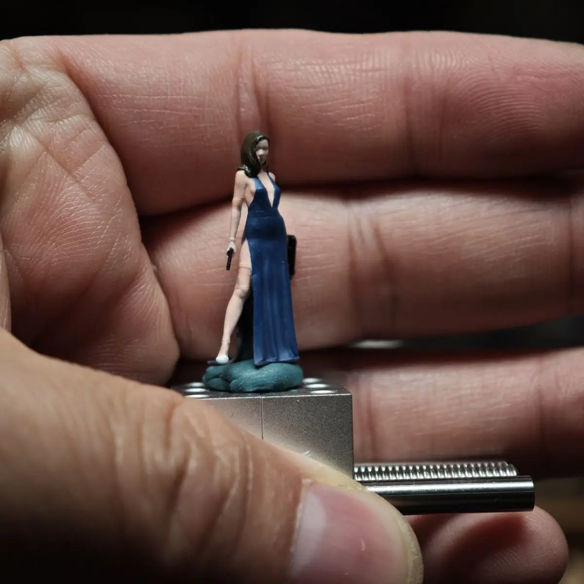 1/64 Hars Beeldje Bond Girl Model Auto Scène Rekwisieten