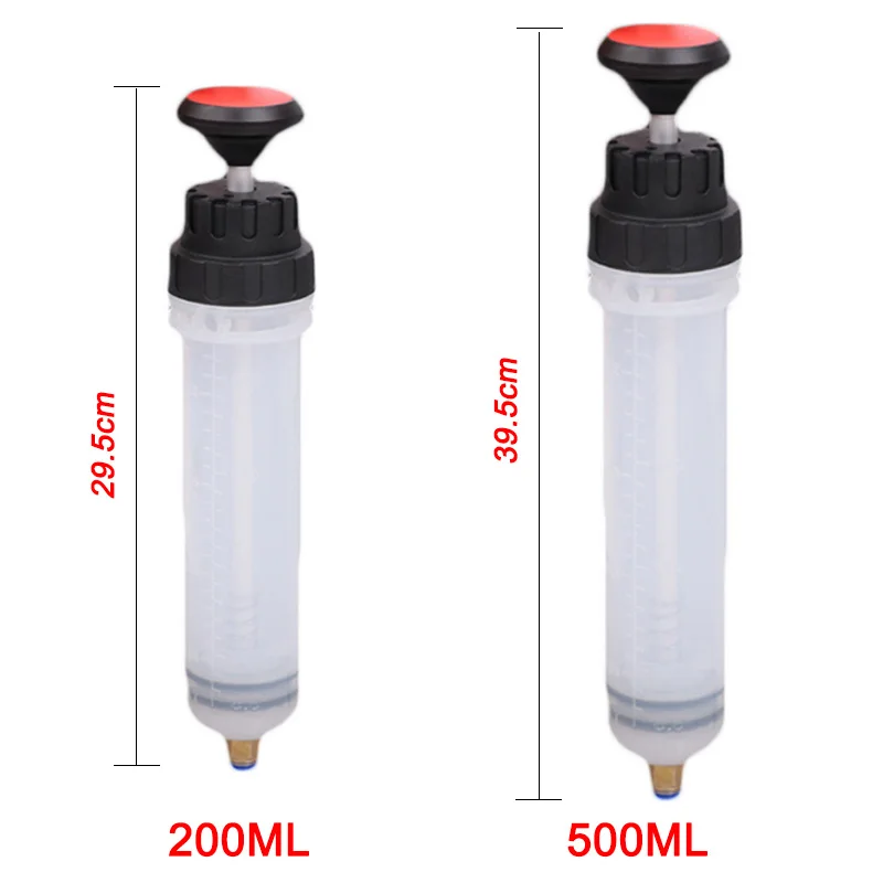 Car Brake Fluid Oil Extractor Auto Oil Change Syringe with Hose Manual Fuel Suction & Filler Fluid Oil Change Evacuator Pump