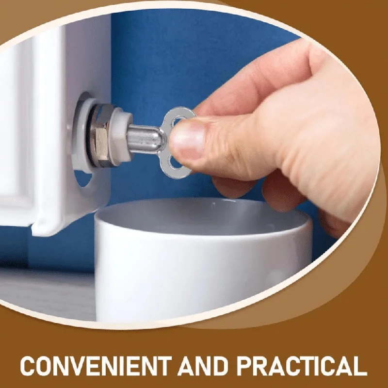 2pcs Zinc Alloy Radiator Exhaust Valve Key 5×5mm Square Socket Radiator Accessory Heater Exhaust Key for Standard Heating Valves