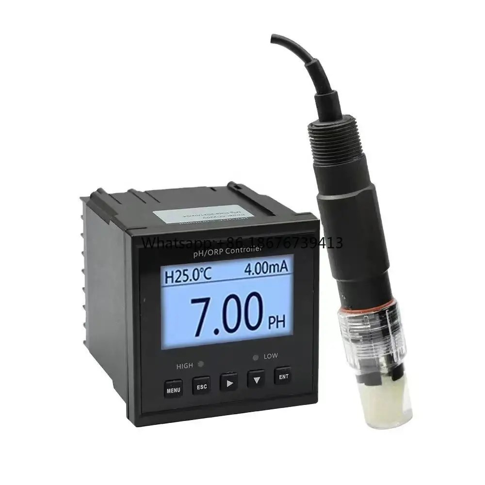 Industrial  4-20ma Ph Probe Ph Glass Electrode Controller Ph Meter Sensor