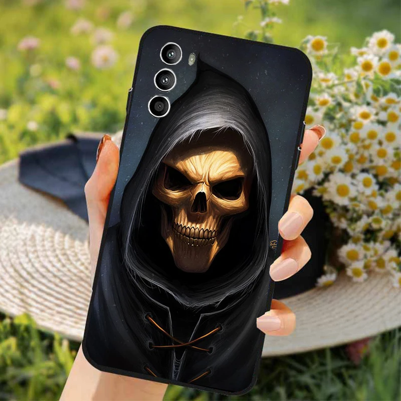 Grim Reaper Skull Art Phone Case for Moto G84 G22 G32 G42 G52 G62 G53 G72 G60 G60S G100 G10 G20 G30 G13 G50 G 5G G Pure