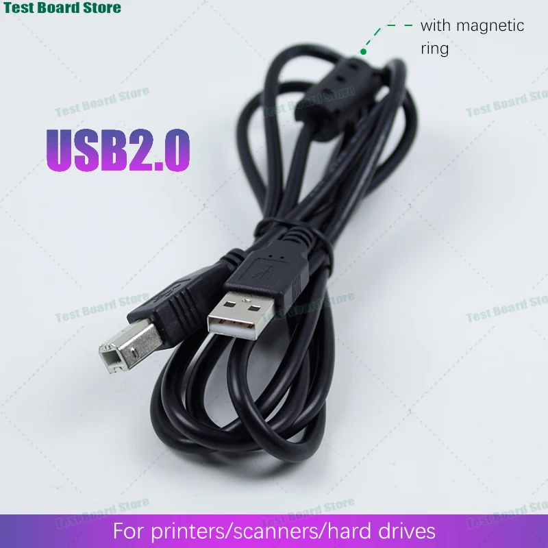 

1Piece USB2.0 printer cable USB-A to USB-B adapter cable for scanners, portable hard drives, all-in-one machines, fax machines