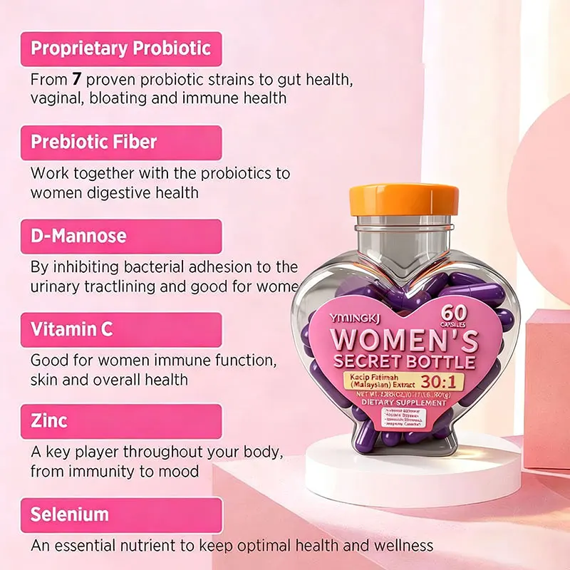 Kacip Fatimah Extract 30:1 for Women's Health - Supports Hormonal Balance, Relieves Dryness & Maintains Firmness, 60 Capsules