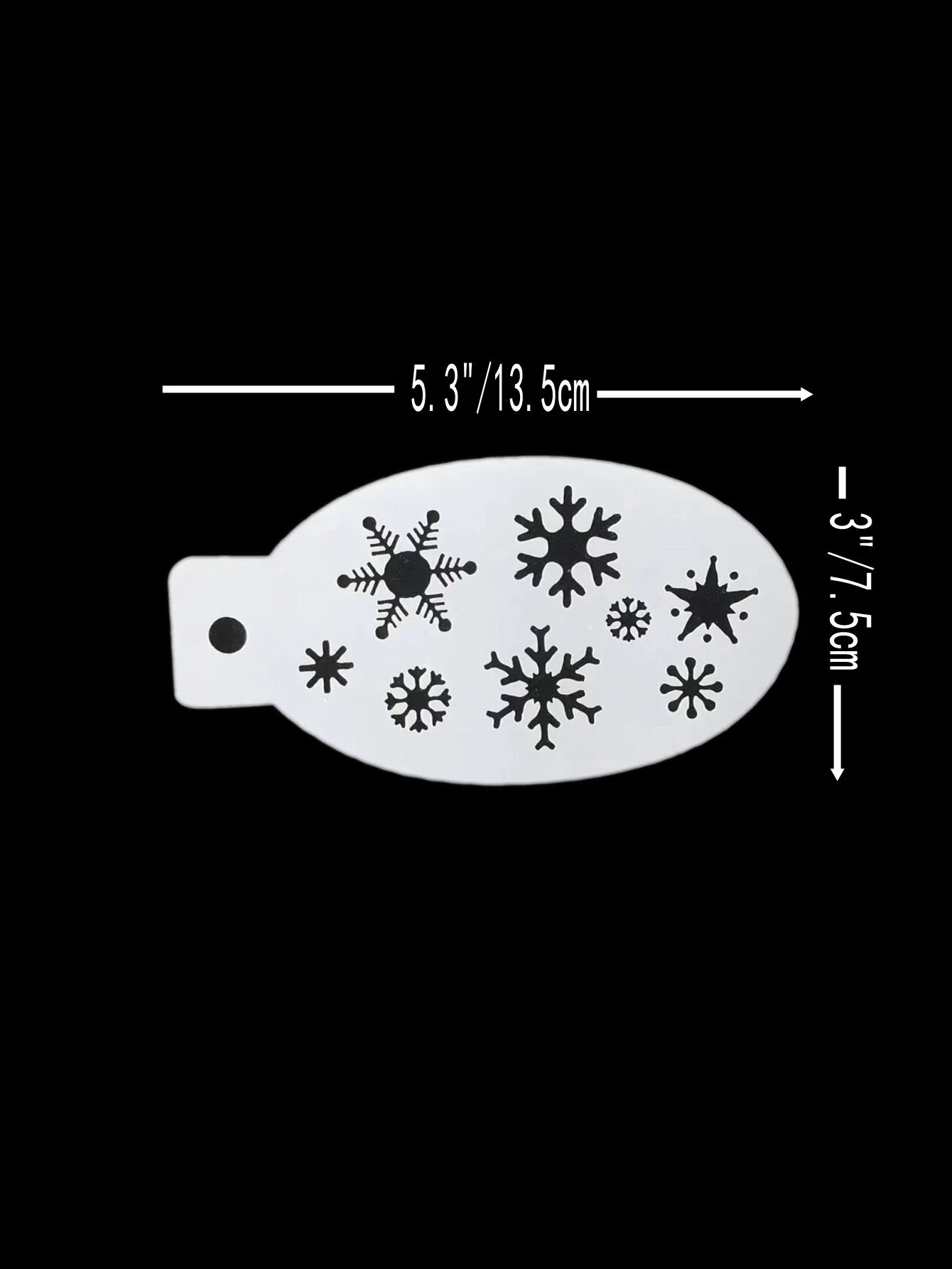 5.3*3inch Snowflake Face Body Paint Stencils for Painting Scrapbook Coloring Embossing Album Decorative Template