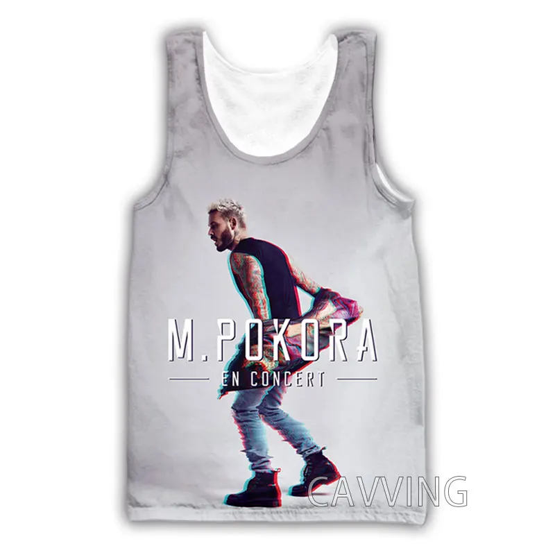 CAVVING 3D Printed  M. Pokora  Tank Tops Harajuku Vest Summer Undershirt Shirts Streetwear for Men/women