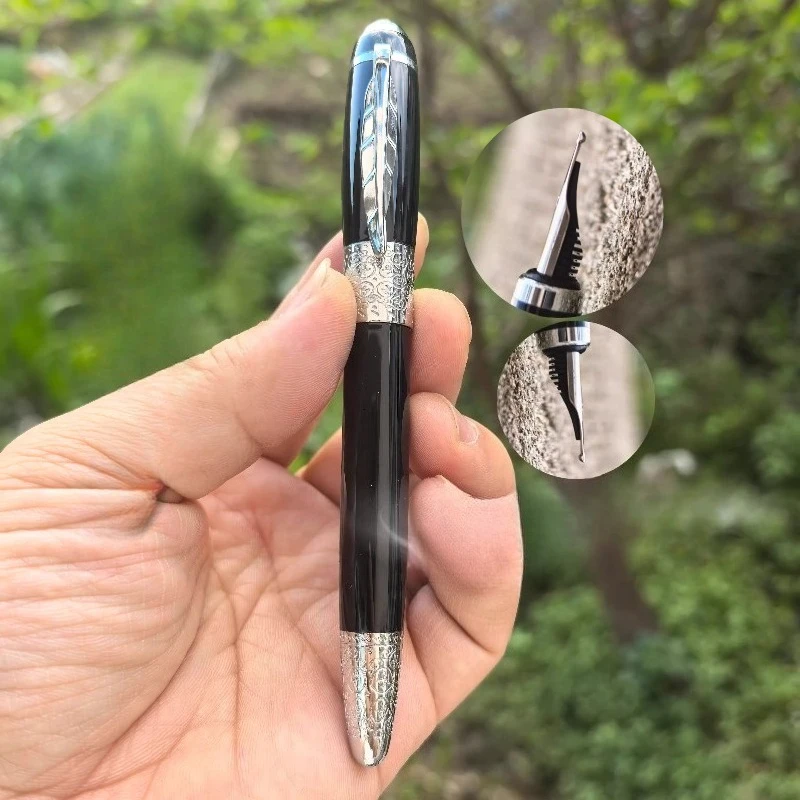 

Long Knife Willow Leaf Pen Clip Metal Fountain Pens Hand-polished Calligraphy No.6 1.0mm Nib Office Supplies Ink Pen Stationery