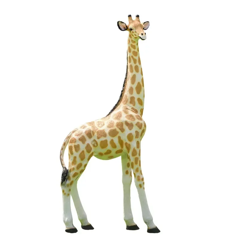 Garden Decoration Polyresin Outdoor Giraffe Sculptures Fiberglass Eco Friendly Custom Giraffe Figurine Statues