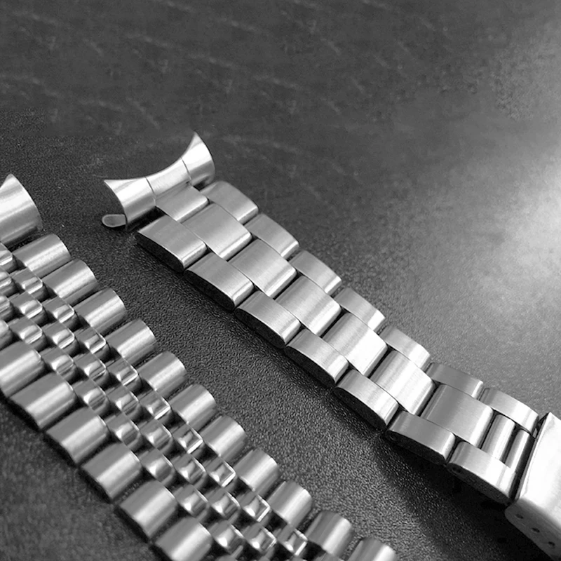 Solid for Jubilee Oyster Bracelet Arc End Stainless Steel Strap for Rolex Watchband 18/19/20/21/22/24mm