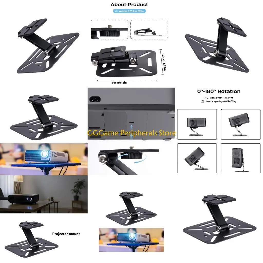 حامل جهاز عرض معدني U55B قابل للحمل وقابل للتعديل وقاعدة آمنة للارتفاع لسطح المكتب/التركيب على الحائط/وضع التعليق