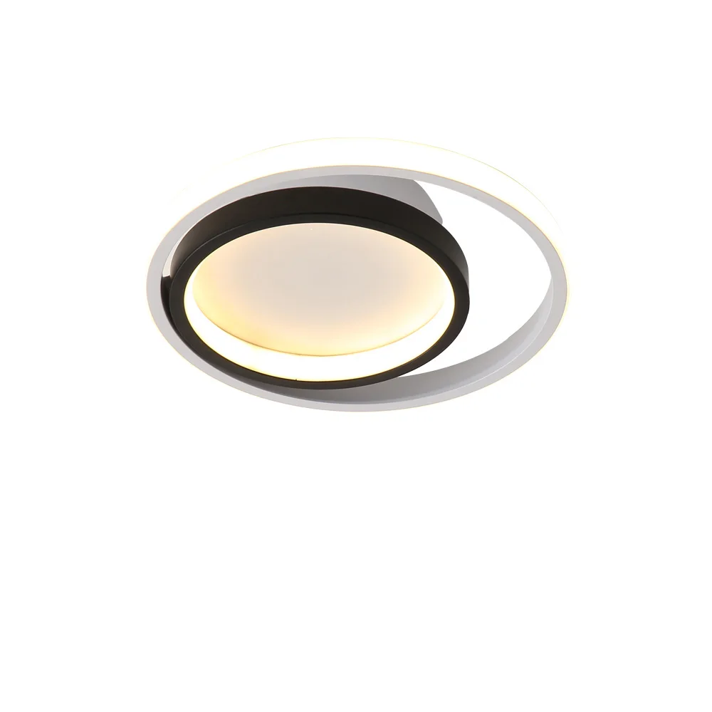 LED-Deckenleuchte, runde LED-Deckenleuchte aus Aluminium, 28 W, warmes Licht, 3500 K, Deckenleuchte