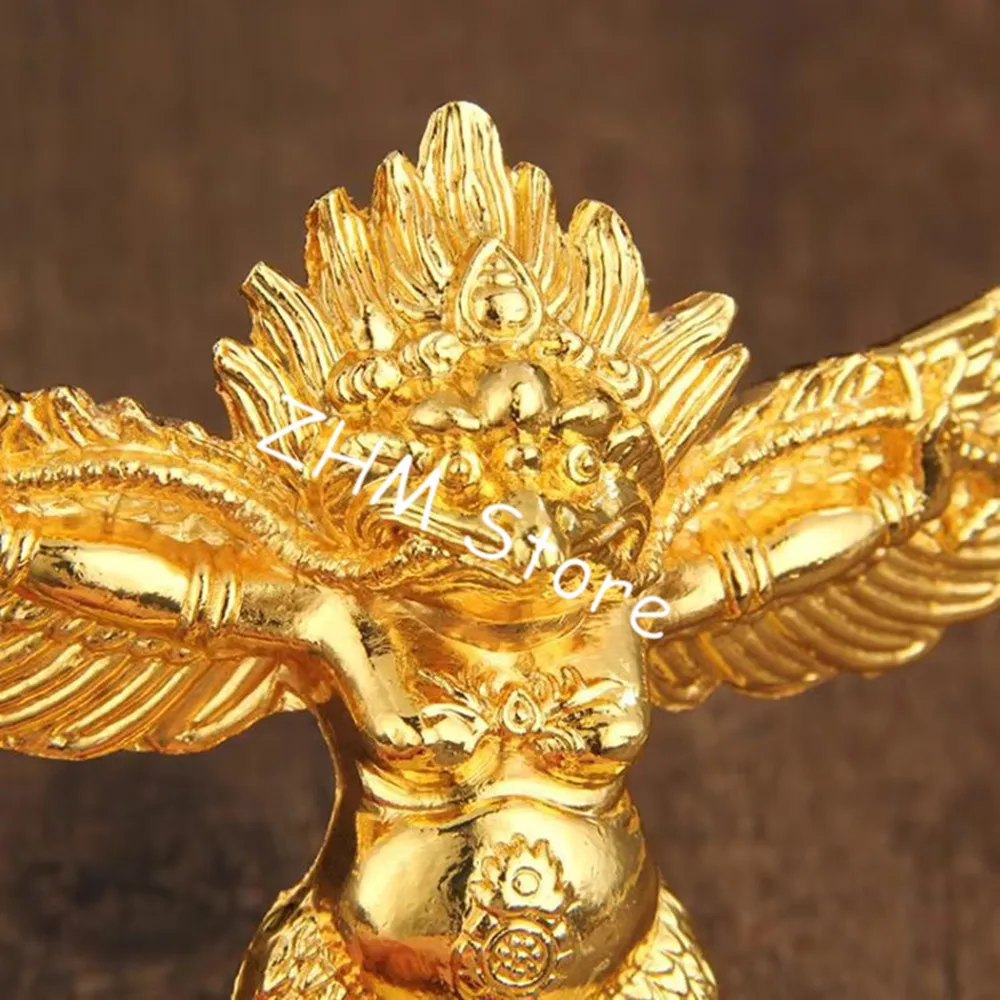 Alloy Metal Gilding Gold Fengshui Suppliers Lucky Roc Garuda Great Golden-winged Peng Bird Character