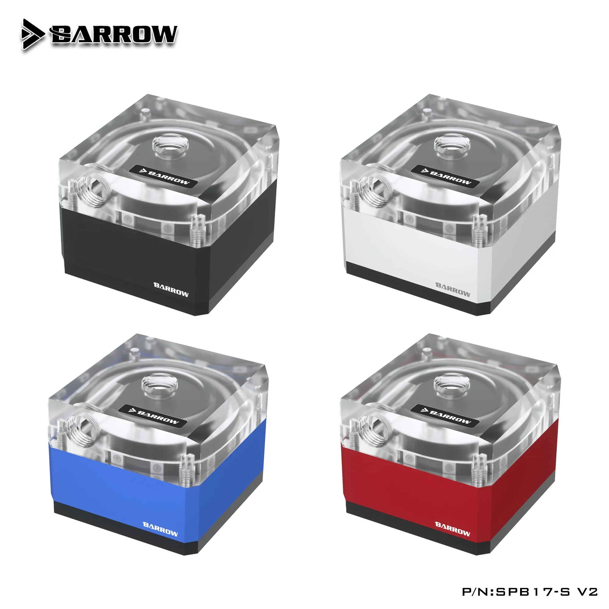 

Barrow SPB17-S V2,17W PWM Pumps,LRC 2.0, DDC Series,Metal Shell,Manual And PWM Speed Control Water Cooling Pump