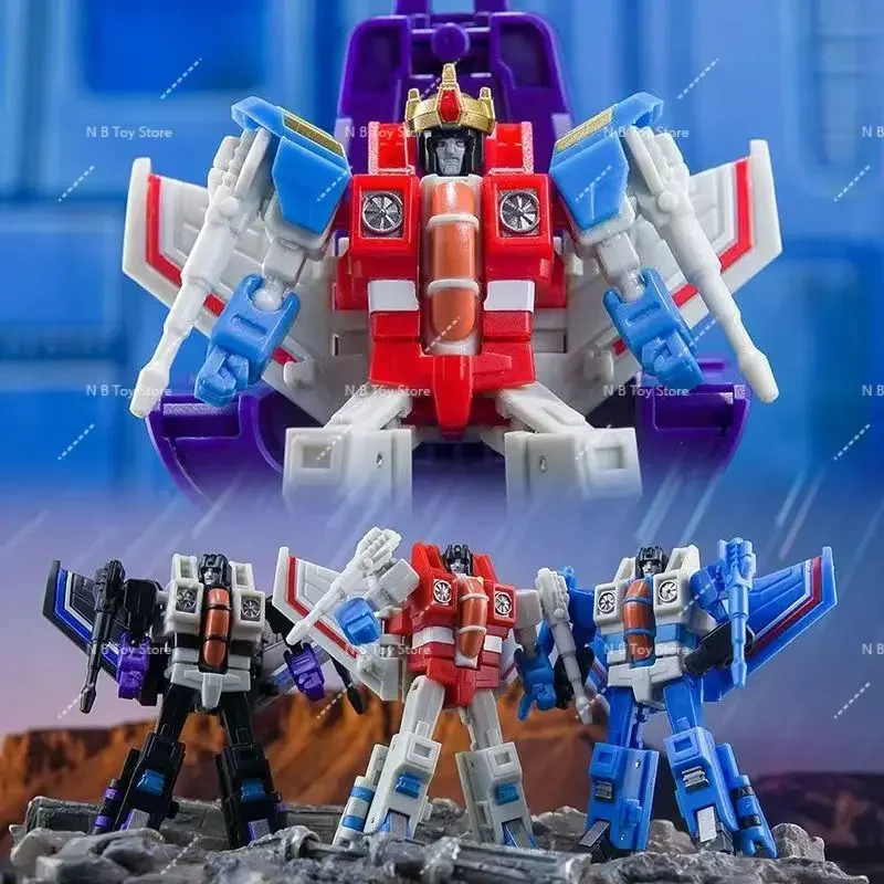 Trasformazione Dr.Wu DW-E09 DWE09Starscream Thundercracker Skywarp 6CM Action Figure giocattolo in scala estremamente piccola