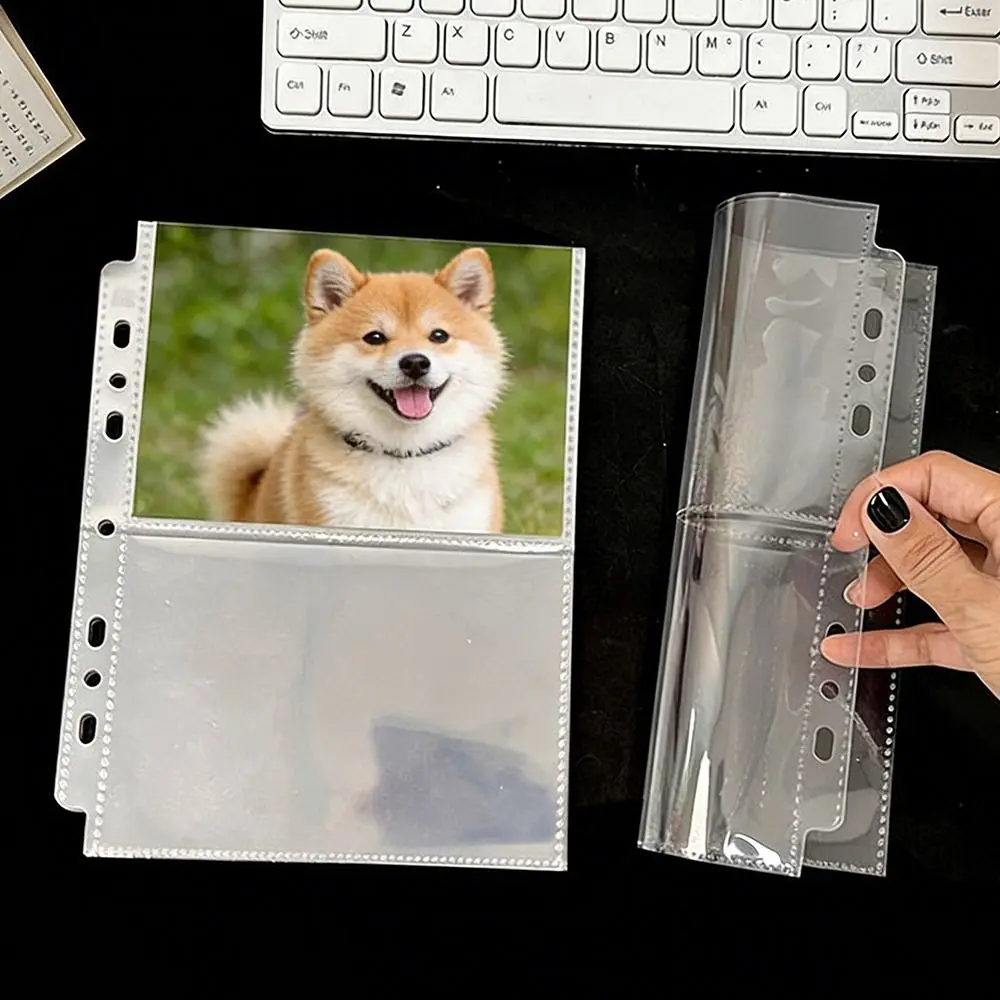 Inner Page Card Binder A5 Photocard Binder Sheets Transparent PP Acid Free Multiple Pockets Sleeve Photo Album Sleeves