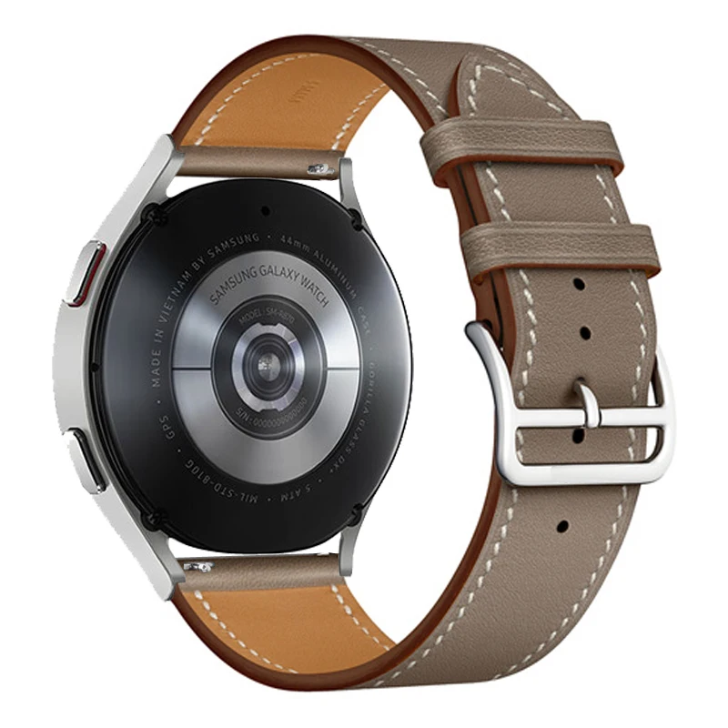 20mm 22mm Leather Band For Samsung Galaxy watch 5/5 pro Classic/46mm/Active 2/3/Huawei GT-2-3 Pro Bracelet Galaxy Watch 4 strap