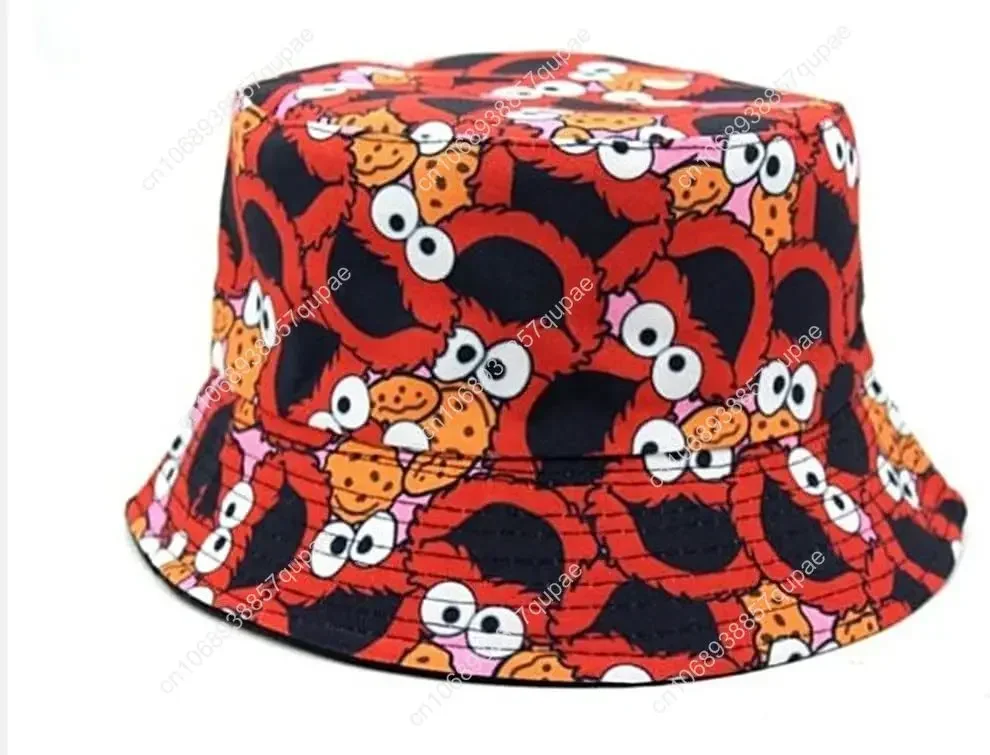 

Elmos Cartoon Cookies Red Adult Size Bucket Hat