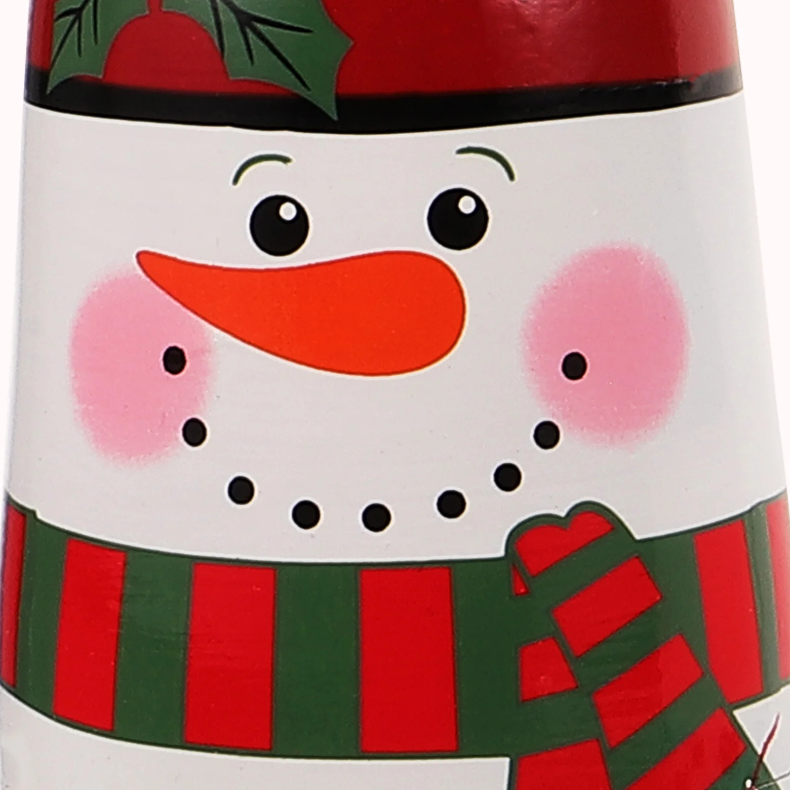 Matposhka-Bonhomme de neige en bois pour enfants, jouets de Noël, décoration de la maison, cadeau artisanal pour bébé