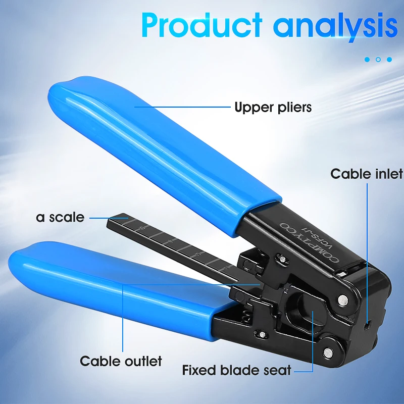 VCFS-J1 Strumento spelafili per fibra ottica FTTH Spelafili per cavi in fibra ottica Spelafili per cavi ottici