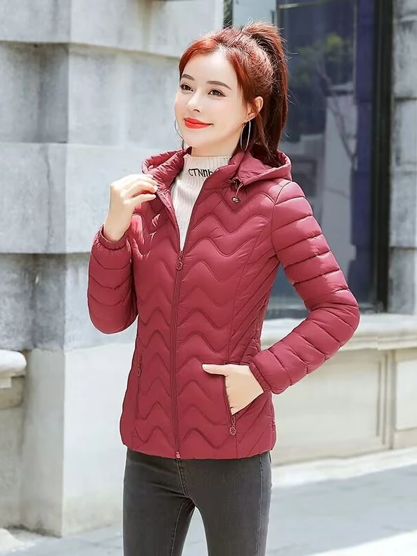 

Утепленная хлопковая куртка для женщин: модное универсальное пуховое пальто, зимнее, милое, маленького размера, с хлопковым наполнителем