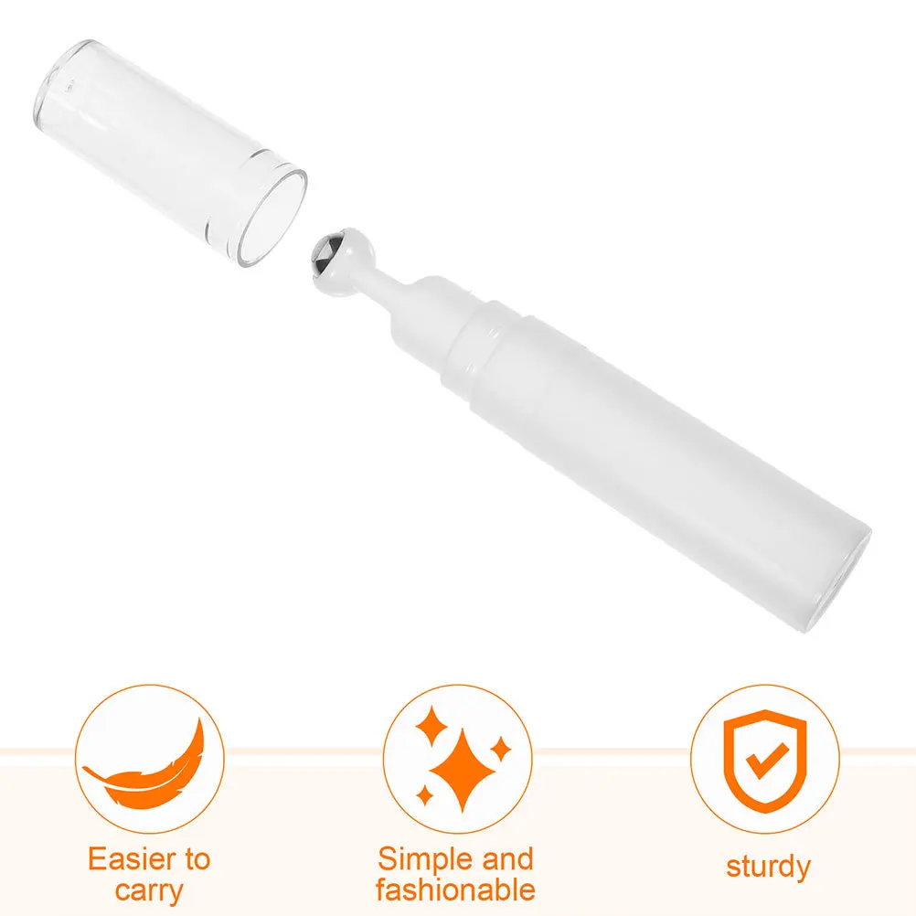 Aplicador de crema para ojos, botella de bola con rodillo, botella recargable de 15ml, dispensador de aceite esencial portátil para viaje, suero para ojos