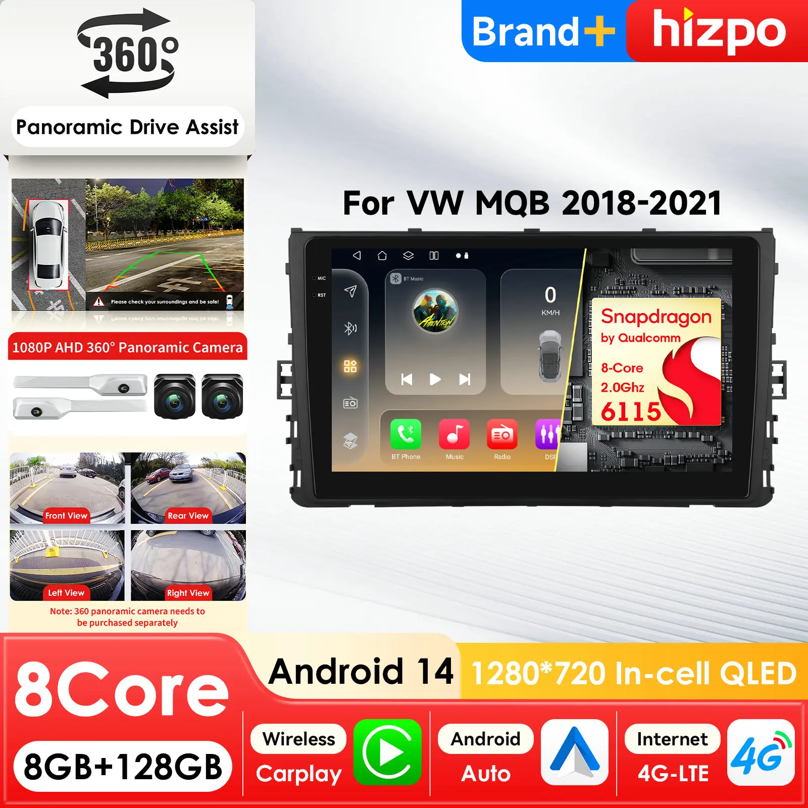 

Автомобильный мультимедийный плеер для VW MQB Polo Plus, T-Cross, T-Kruis, T-Roc, Tharu, Sagitar с GPS, CarPlay, AI и интеллектуальным экраном