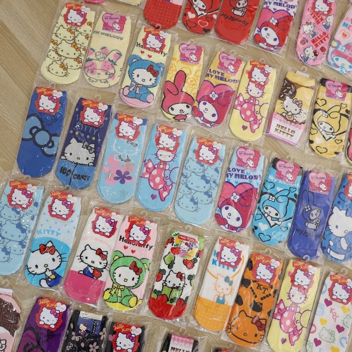 

Оригинальные носки Sanrio Tutu с героями мультфильмов аниме, упаковка из 10 пар, случайные