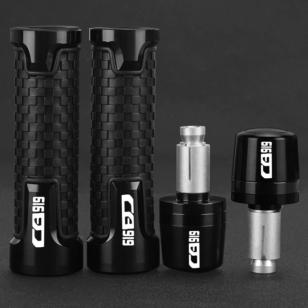 FOR HONDA CB919 Hornet Motorcycle Handlebar Grips Ends 2001-2008 CB 919 2007 2006 2003 2004 2005 Handle Bar Cap Grip End Plugs