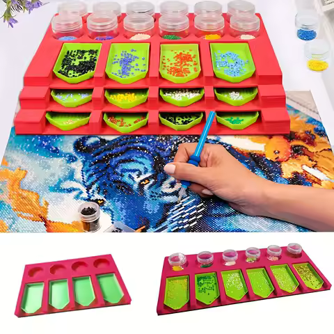 Diamond painting tray storage box Diamond painting accessory tray Diamond painting tool kit storage box