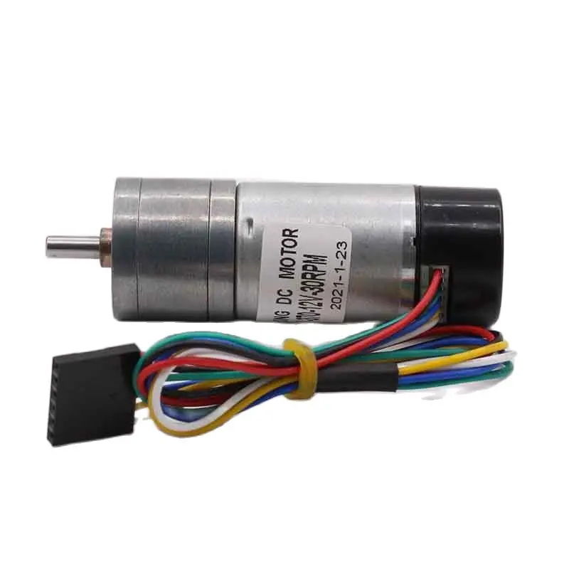 12V DC Geared motor encoder dustproof cap 24V reduction motor 25mm gear box reducer 370 electric reductor motor 6V JGA25-370GB