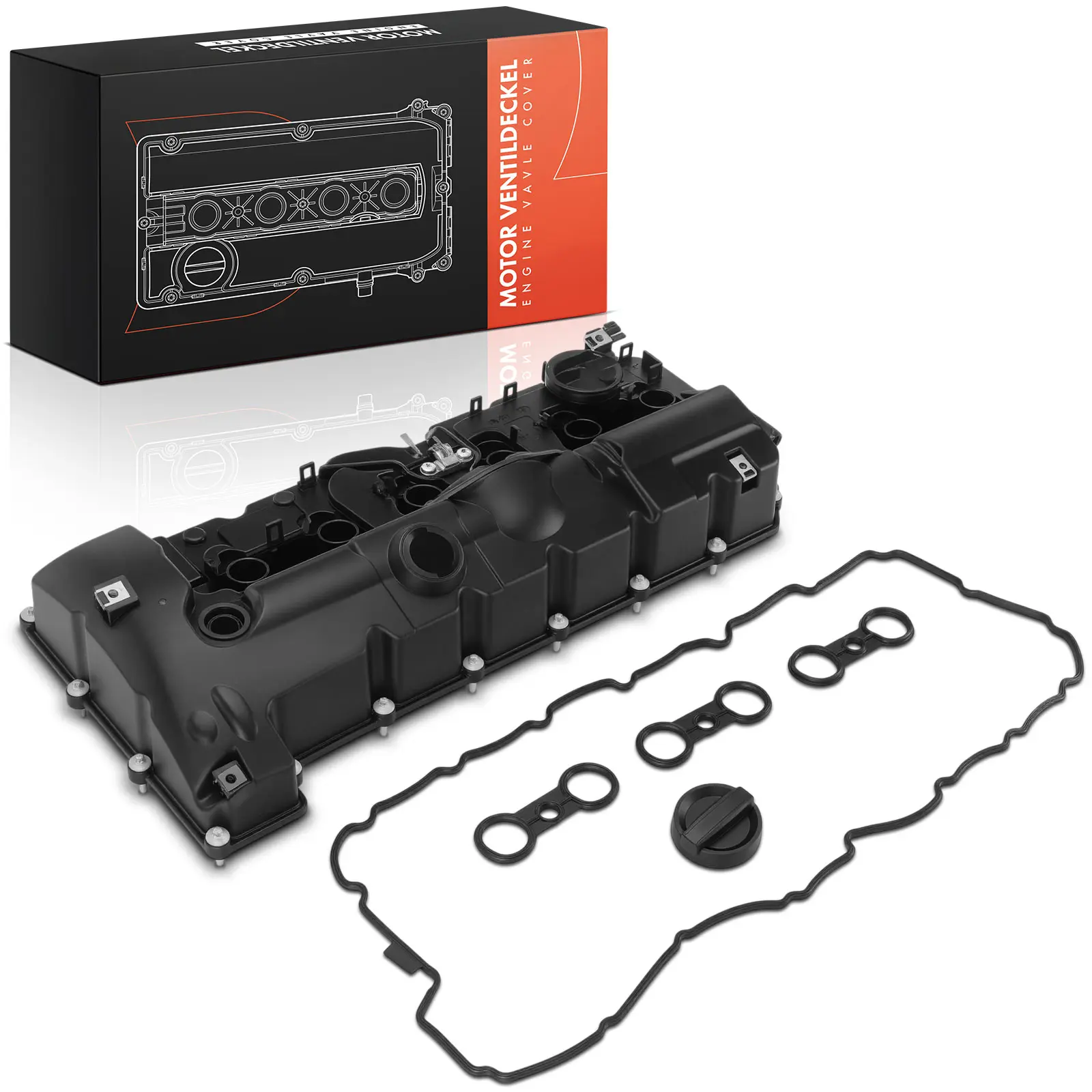 Frankberg 1x kleppendeksel cilinderkopdeksel voor BMW E90 E91 E60 E81 E87 X1 X3 Z4 N52 2.5L 3.0L 11127552281 11127552280