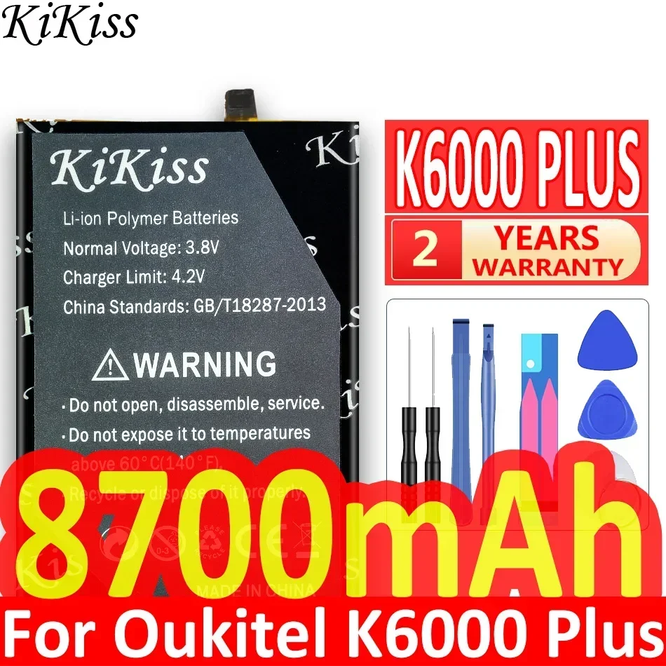 

8700mAh Kikiss для OUKITEL K6000 PLUS запасные части резервная батарея для смартфона OUKITEL K6000Plus