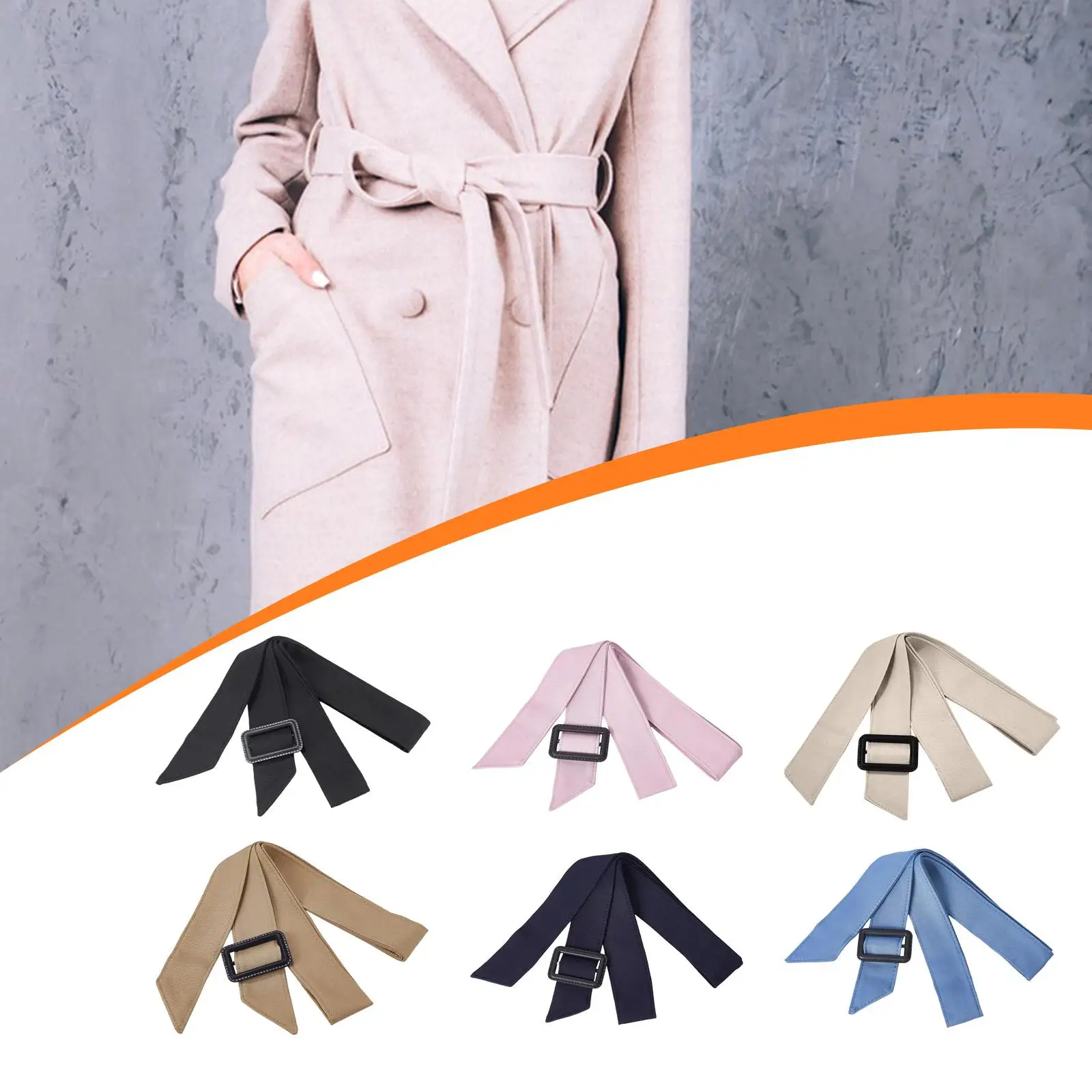 استبدال حزام معطف المطر، الديكور، الحديث، 67 بوصة، حزام الخصر، حزام الملابس الخارجية للسيدات معطف الفستان #4