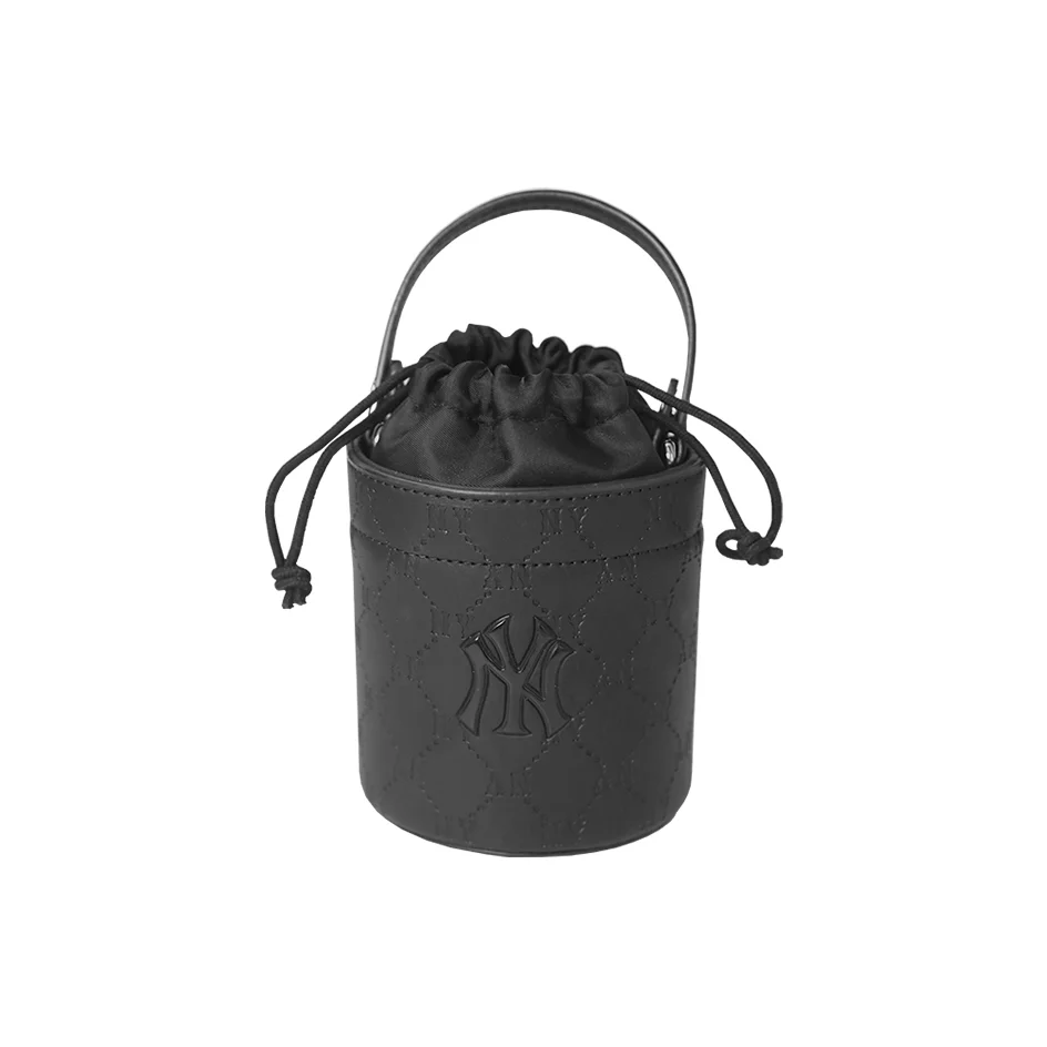 Bolsa de Couro MLB New York Yankees para Mulheres, Preta/Rosa Barbie/Rosa/Denim Millennium