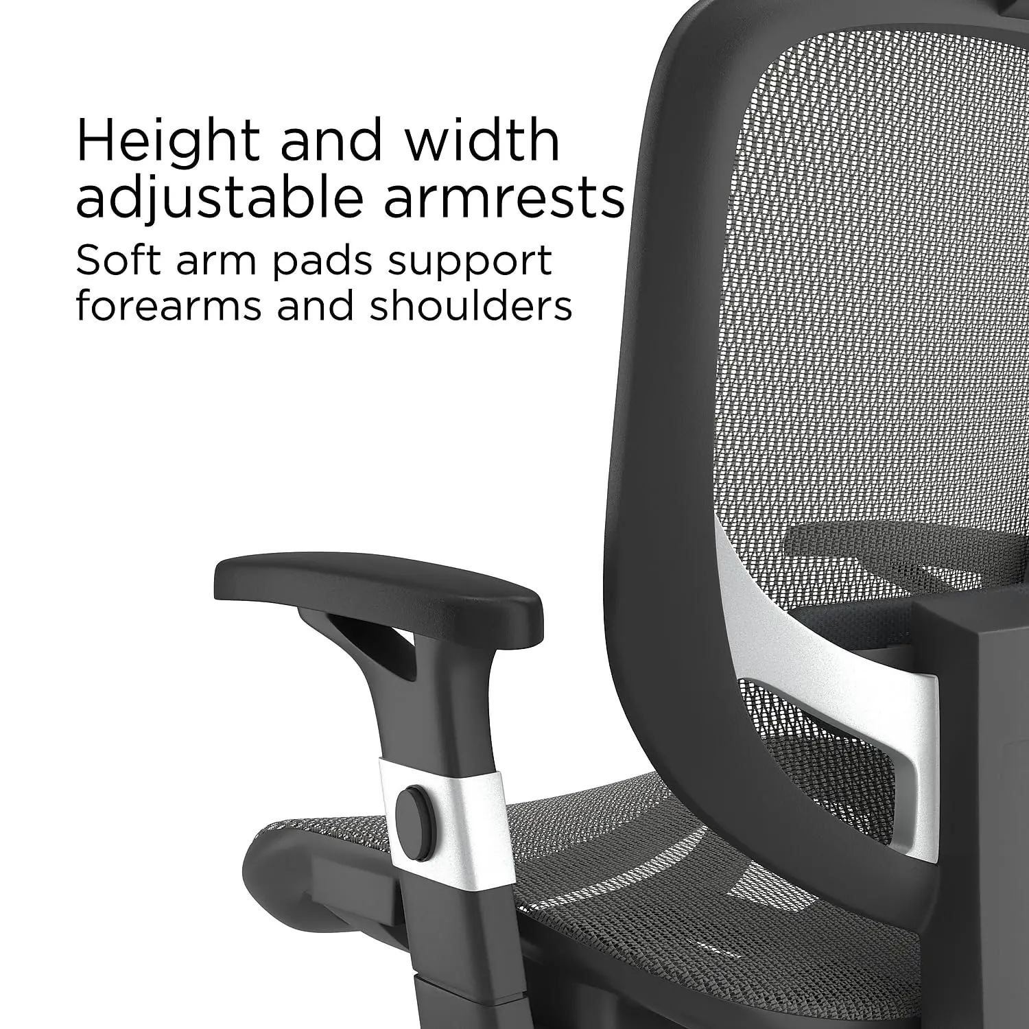 Silla de Oficina Ergonómica Hyken |   Soporte Lumbar Ajustable con Malla Transpirable, Silla de Escritorio Giratoria para Oficina en Casa, Personalizable