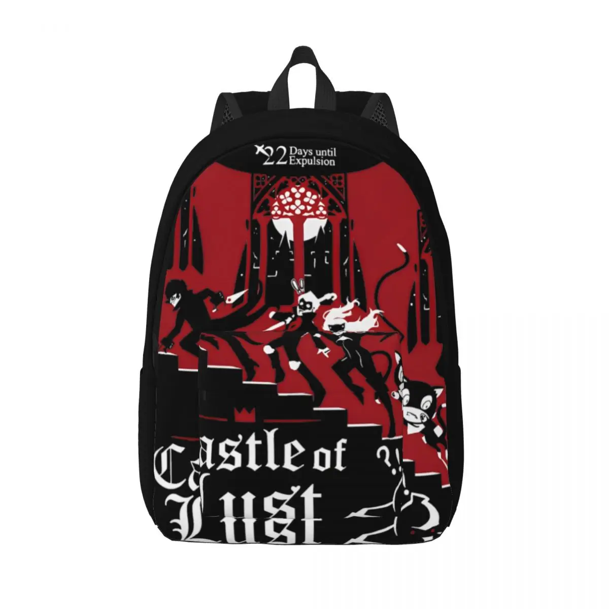 Castle Of Lust Backpack Middle High College School Student Persona 4 Videogame Bookbag Teens Daypack Outdoor