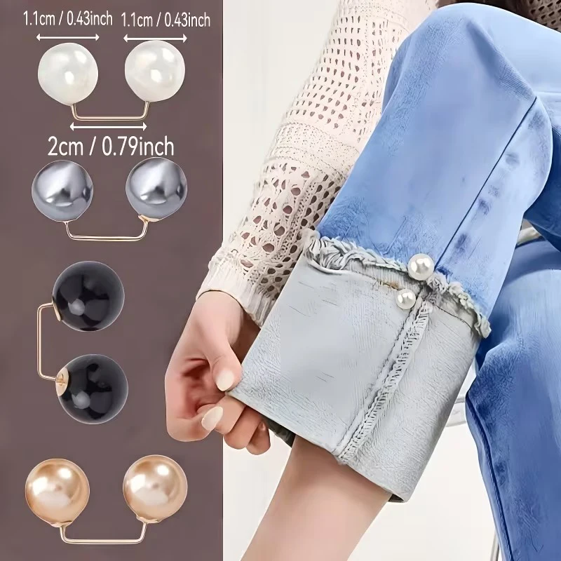 9 قطعة دبابيس بروش اللؤلؤ للنساء دبابيس السلامة الزخرفية المضادة للتعرض دبابيس للملابس شال كليب لتزيين حفلات الزفاف #2
