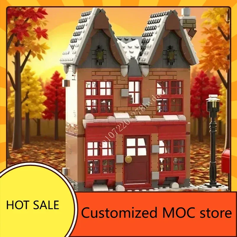 

507 шт. Hogsmeade Village Zonko's Joke Shop MOC Puzzle StreetView Architecture Креативная сборка на день рождения для рождественского подарка