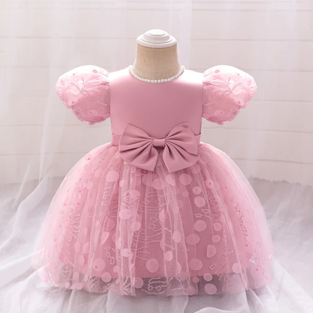 

Baby Toddler Puff Sleeves Flower Girl Birthday Party Graduation Ceremony Dance Party Halloween Cosplay Dress