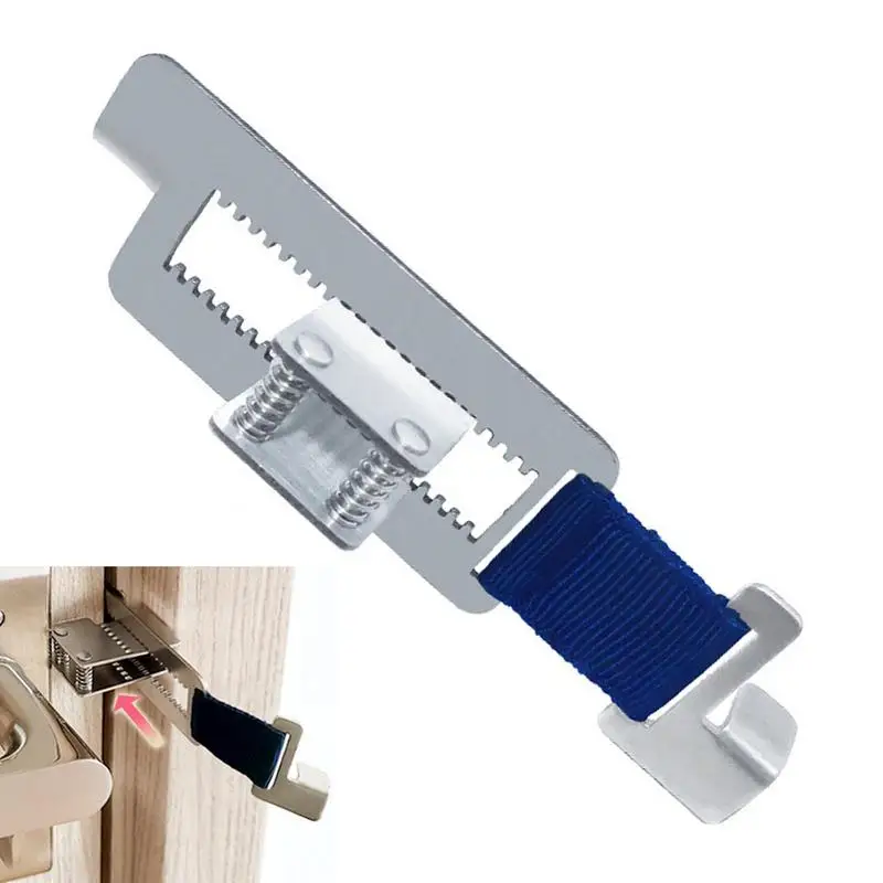 Portable Door Lock Self-Defense Home Security Door Locker From Inside For Travel Additional Safety Lock For Bedroom Apartment