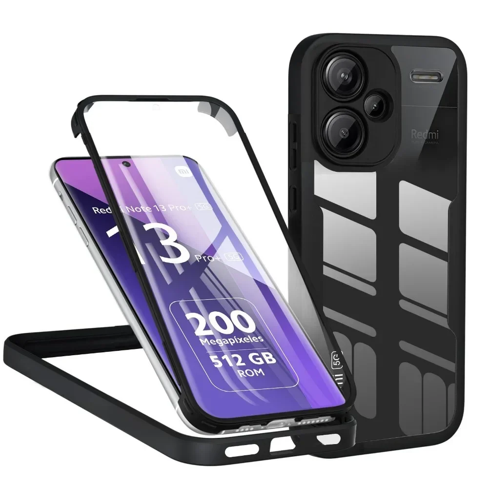 

Case For Xiaomi Redmi Note 13 Pro Plus 4G 5G /Xiaomi 13T Poco X6 Pro 360 Full Shockproof Silicone Screen Protection Phone Cover