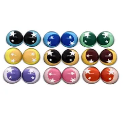 Eyes Animal Ragdoll Toy Eyeball Mixed or pairs 10mm/12mm/20mm/25mm Round photo glass cabochon demo flat back Making findings