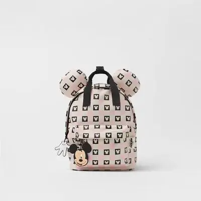 Crianças novas da disney mochila meninos e meninas mickey mouse checkerboard mochila mochila estudantes