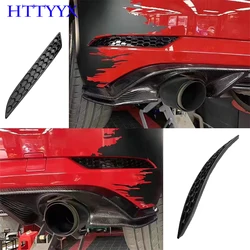 Glossy Black Rear Bumper Reflector Honeycomb Double-Sided Tape Mounting For Volkswagen Golf 6/7/7.5/8 GTI R Standard 2009-2023