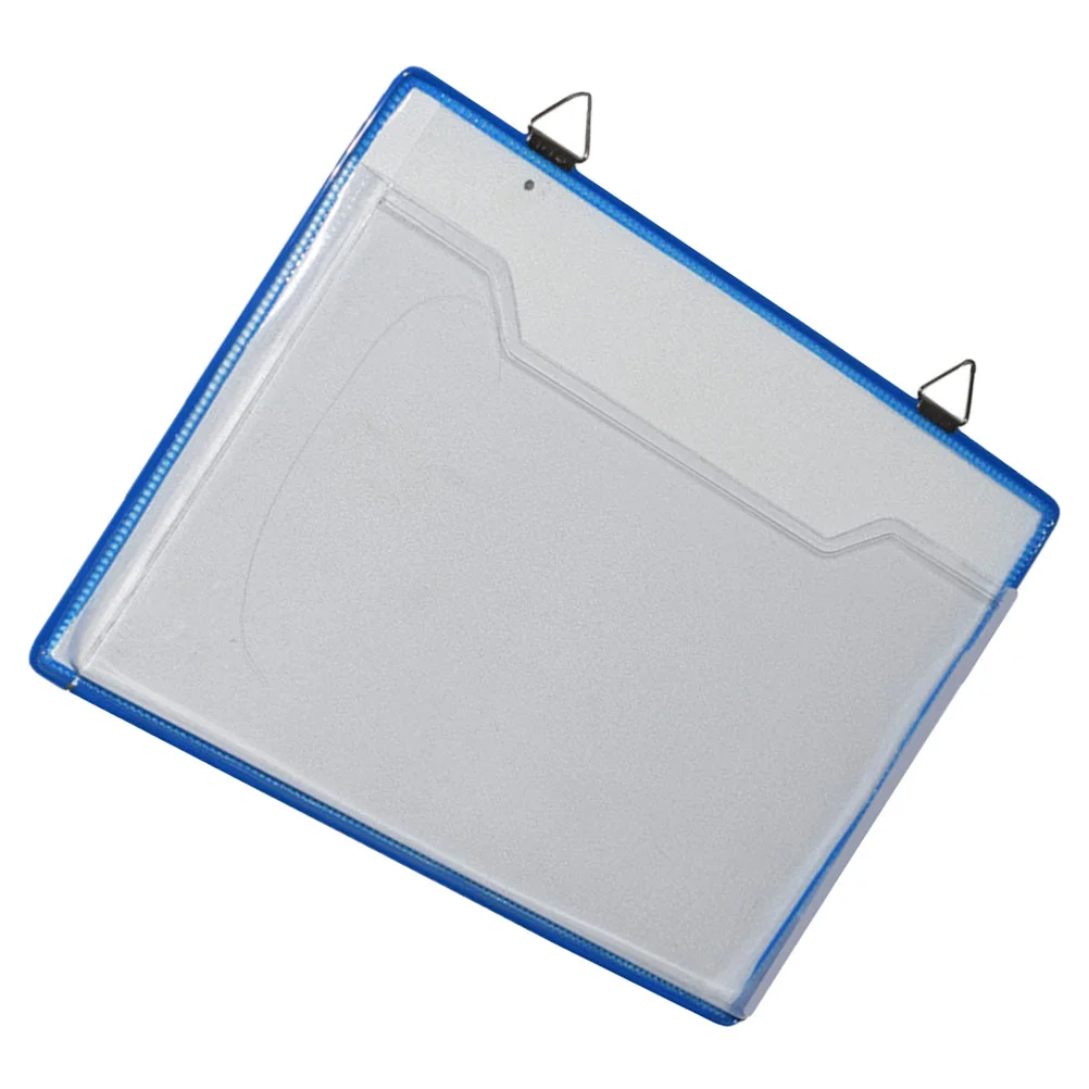 

File Storage Bag Wall Hanging Wall-mounted Folder Plastic Convenient Practical Document Office Holder Transparent