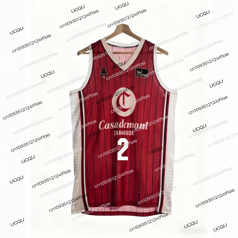 2025 لعبة كرة السلة سرقسطة جديدة جيرسي رودريغيز رقم. 15 كرة السلة جيرسي مروحة خاصة جيرسي كيت سترة رياضية اسبانيا كرة السلة