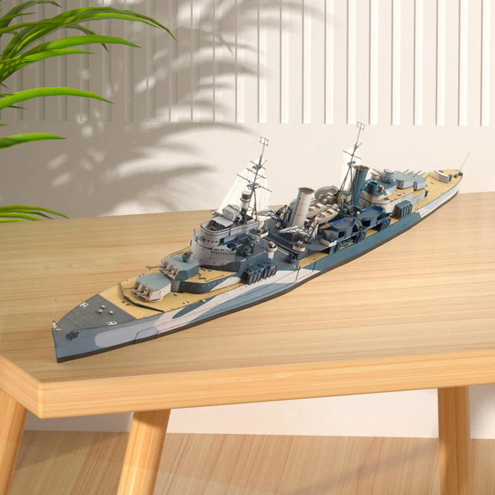 1/400 Kertas Model Seni dan Kerajinan Buatan Tangan Cruiser Puzzle 3D