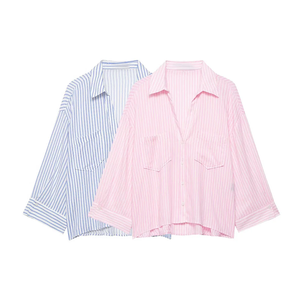 

WOMEN 2026 Summer New Fashion Drape Shirt Retro Long Sleeve All-match Casual Female Shirts Blusas Chic Tops