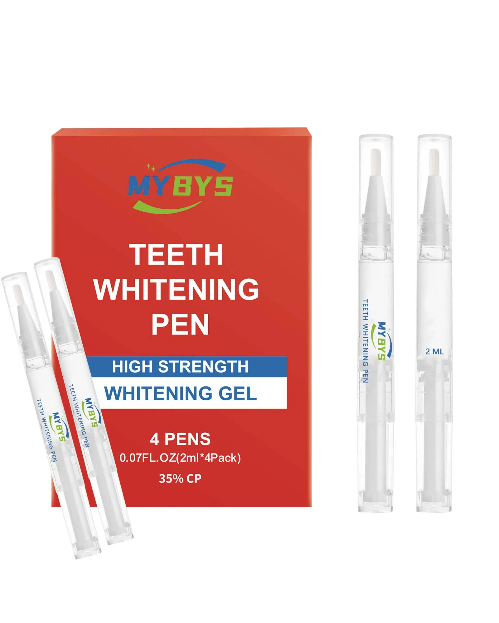 4pcs Dental Teeth Whitening Pen Professional 35%CP Bleaching Tooth Instrument Quick Whitening Oral Hygiene Bleach Cleaning Kit