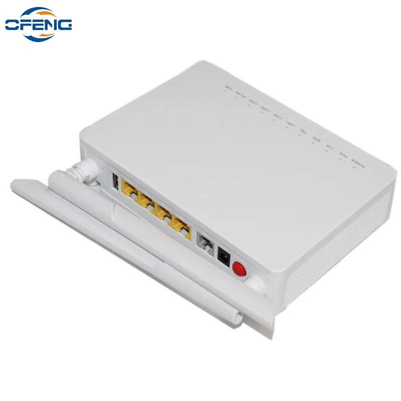 New F670L Gpon ONU 4GE+1POTS+USB+WIFI 2.4&5G Router English Firmware FTTH Fiber Optical Terminal ONT the newest version