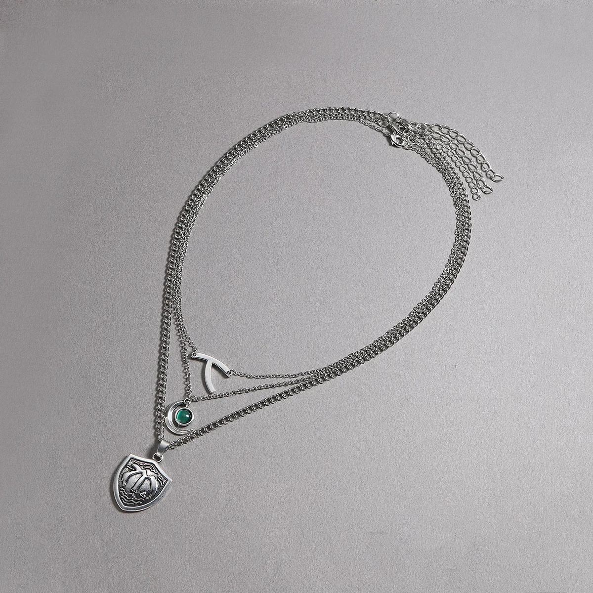 Catuni Hope Mikaelson Layered Stacking Legacies Necklaces Wishbone Pendant Clavicle Chain Girl Boy Cospaly Jewelry Gift